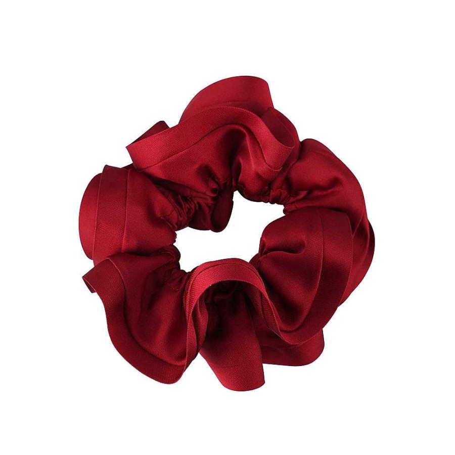 Hair Accessories Limlim | Classic Satin Trim Scrunchies .