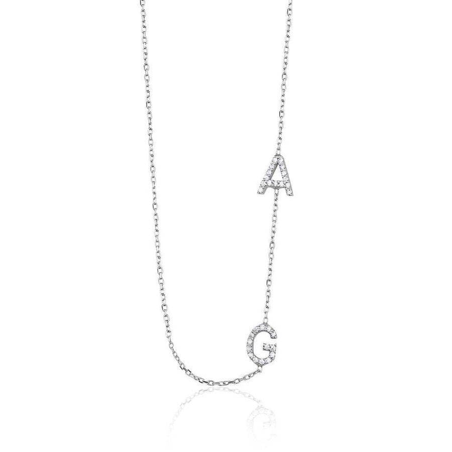 Jewelry Limlim | Crystal Initial Necklace