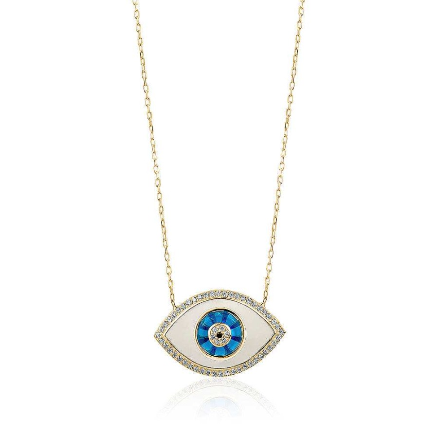 Jewelry Limlim | Gold Enamel Evil Eye Necklace