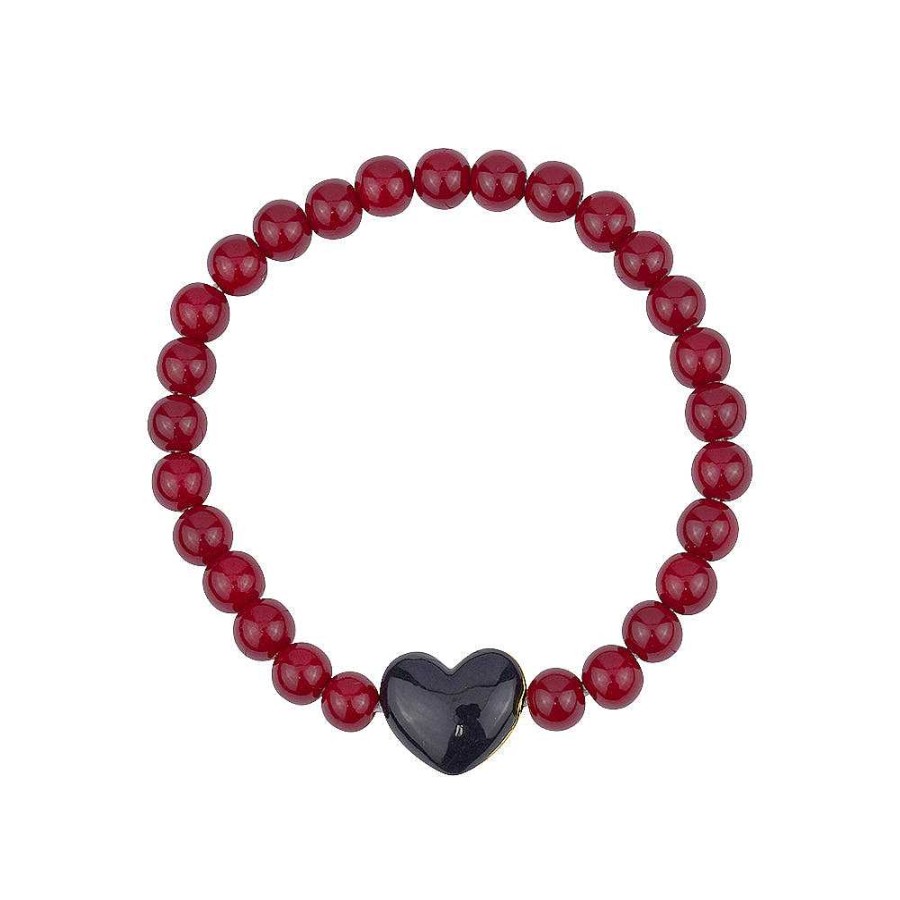 Jewelry Limlim | Onyx Heart Bracelet