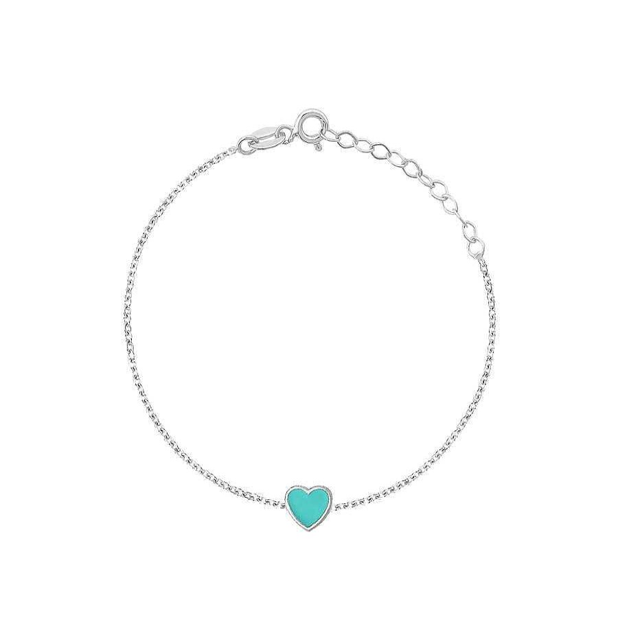 Jewelry Limlim | Single Enamel Heart Bracelet