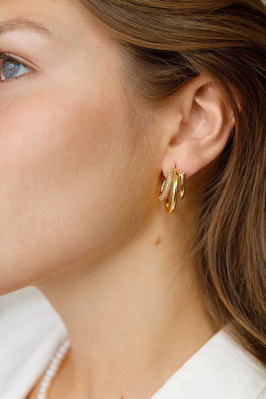 Jewelry Limlim | Three Tier Crsytal Earrings