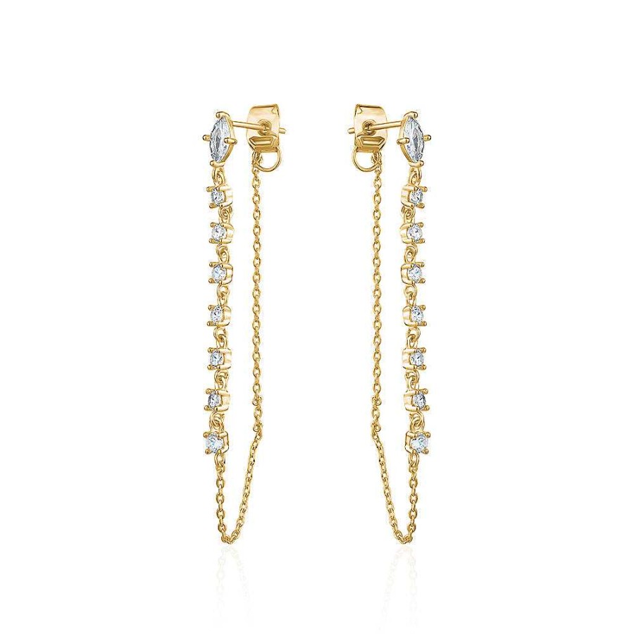 Kgmtl Limlim | Chain Earrings Crystal