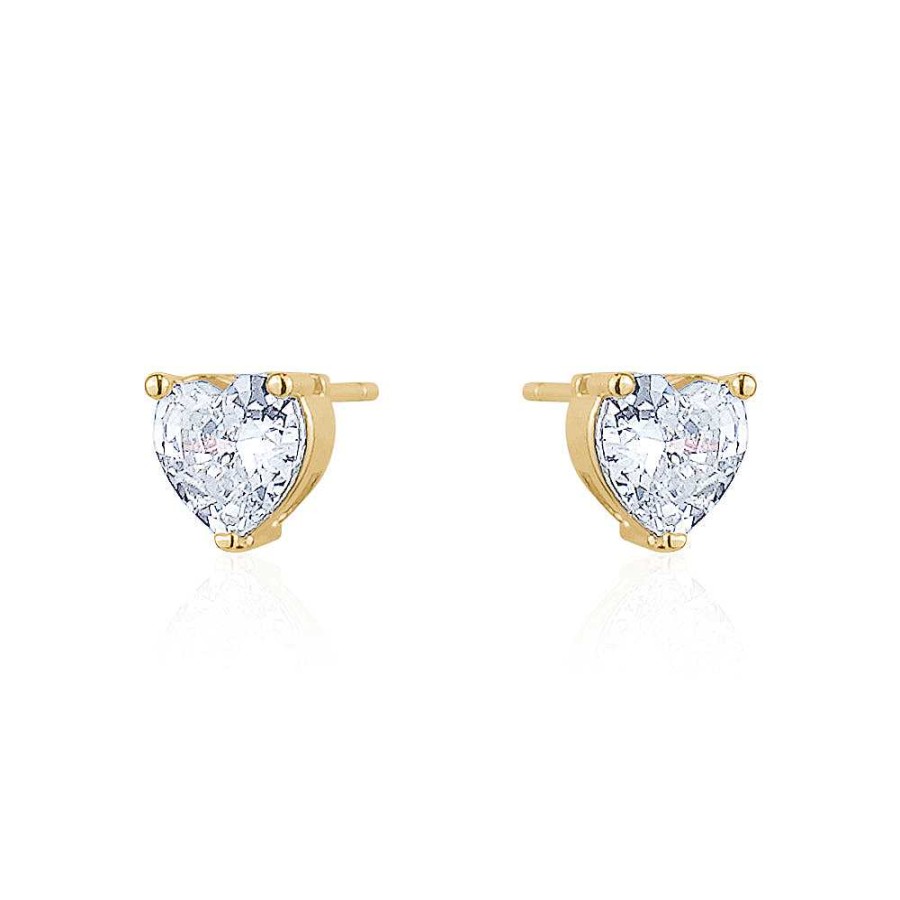 Kgmtl Limlim | Mini Heart Crystal Stud Earrings