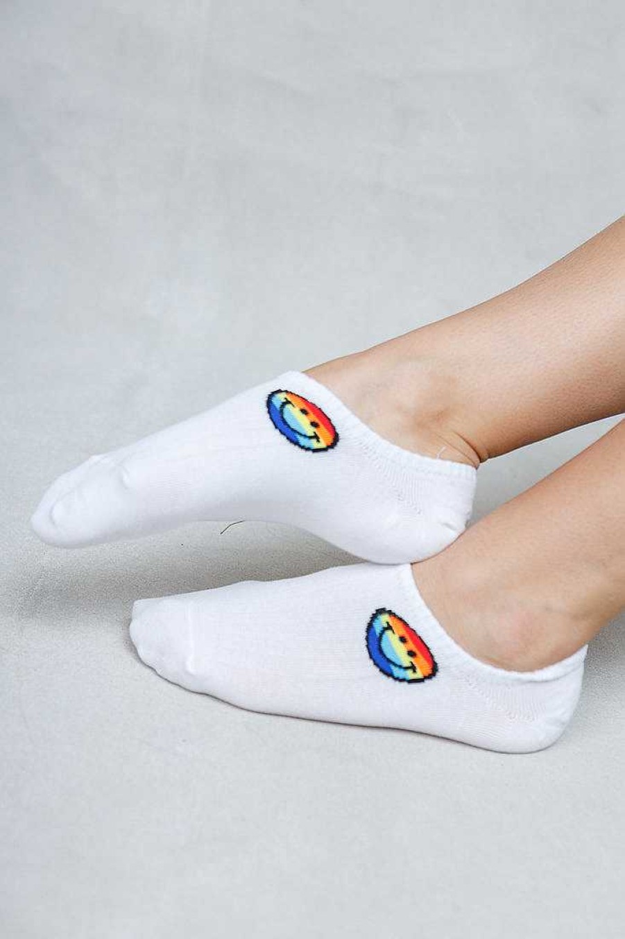 Luxe Trendy Socks Limlim | Bright Smiley Set Of 2 Pairs