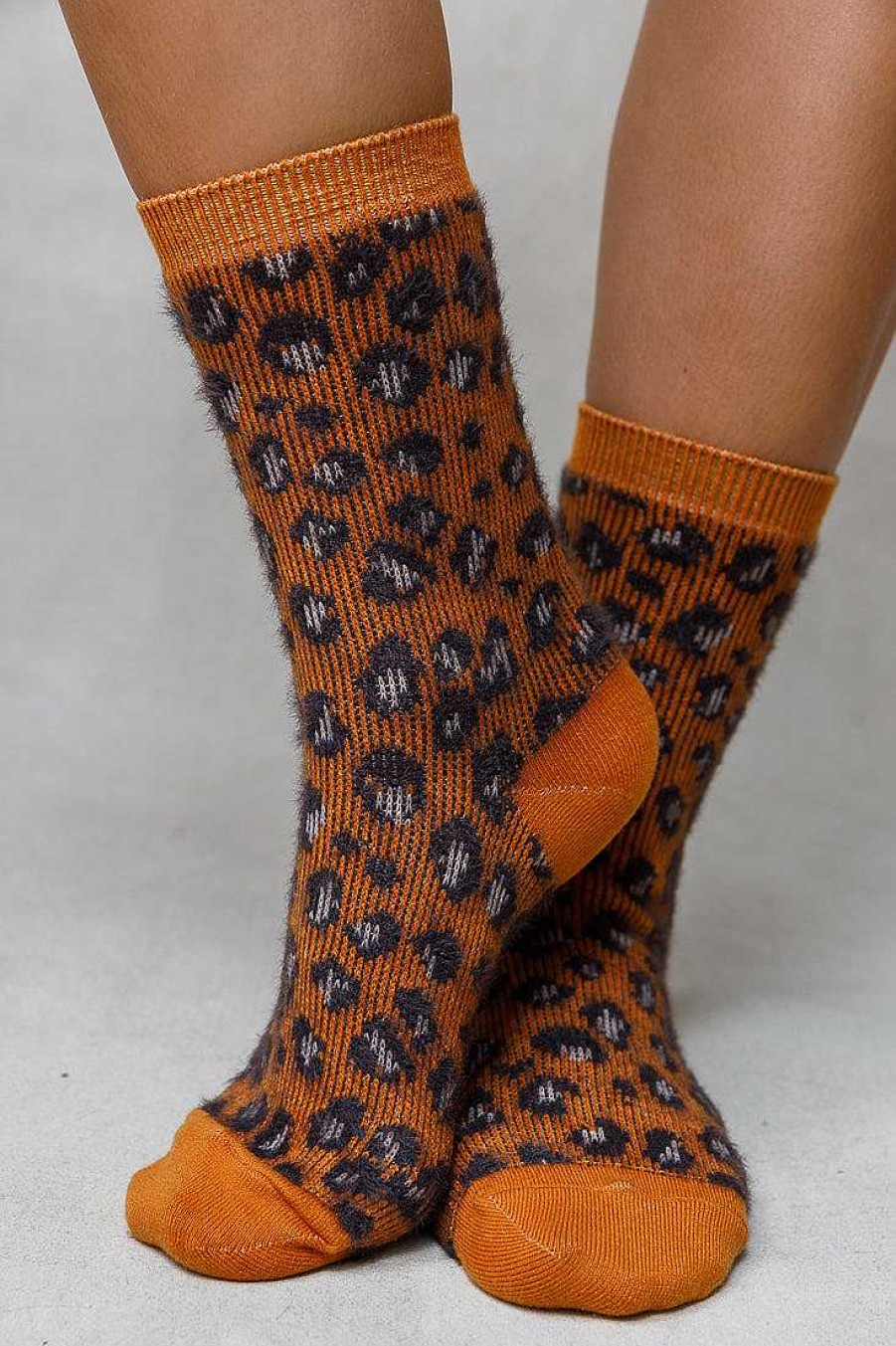 Luxe Trendy Socks Limlim | Warm Leopard Socks