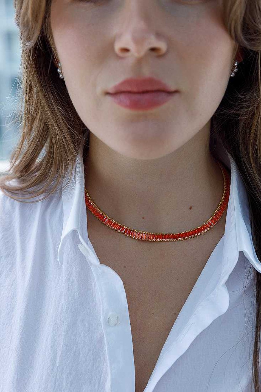 Jewelry Limlim | Baguette Soft Tennis Orange