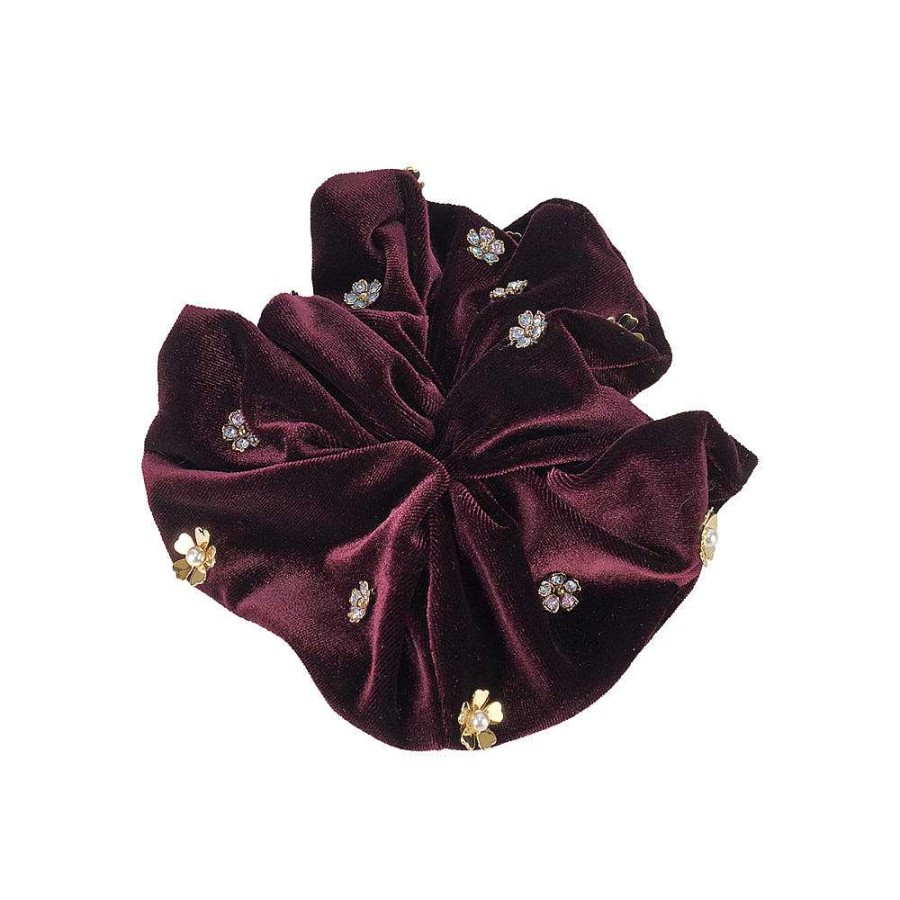 Hair Accessories Limlim | Velvet Crystal Luxe Scrunchies