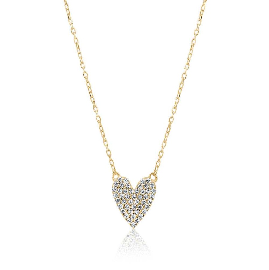 Jewelry Limlim | Mini Coloured Heart Pave Necklace