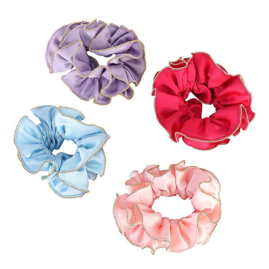 Hair Accessories Limlim | Signature Gold Trim Satin Bright