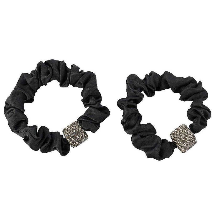 Hair Accessories Limlim | Smokey Small Crystal Scrunchies