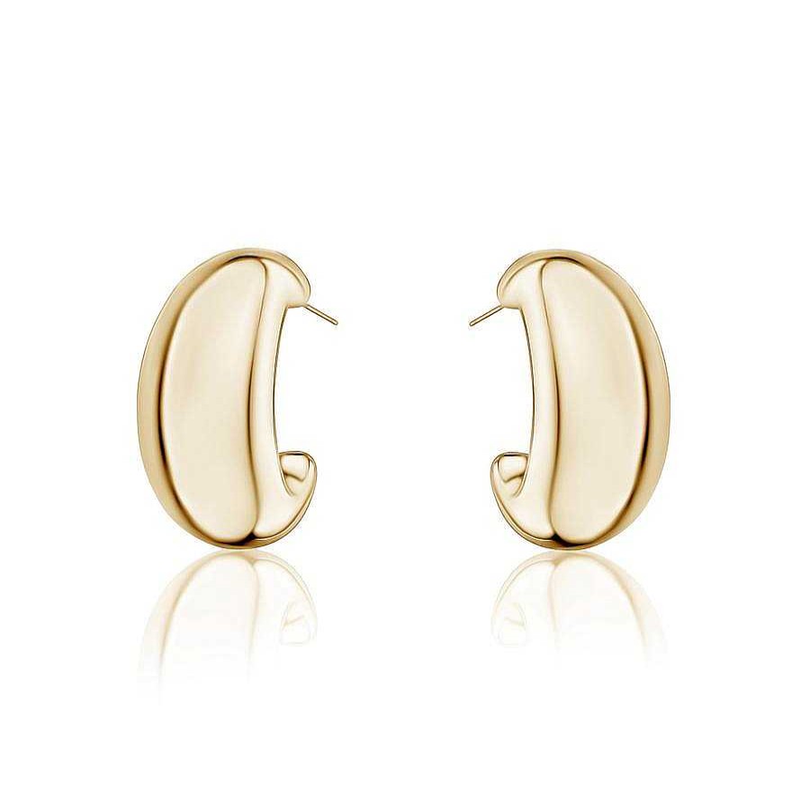 Jewelry Limlim | Large Oval Tube Half Hoops