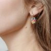 Jewelry Limlim | Enamel Leaf Earrings