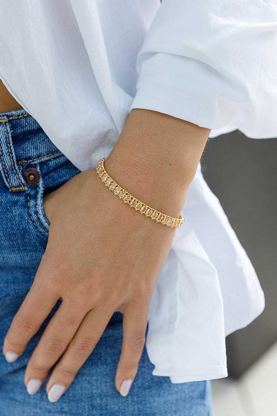 Jewelry Limlim | Marquis Tennis Bracelet Yellow Topaz