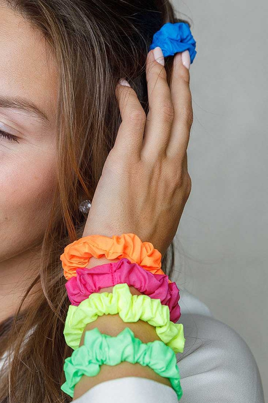 Hair Accessories Limlim | Neon Small Scrunchies 5 Pack