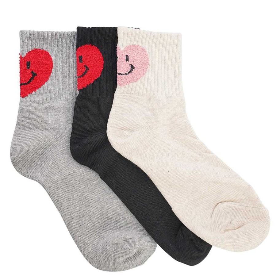 Luxe Trendy Socks Limlim | Back Heart Smile Socks